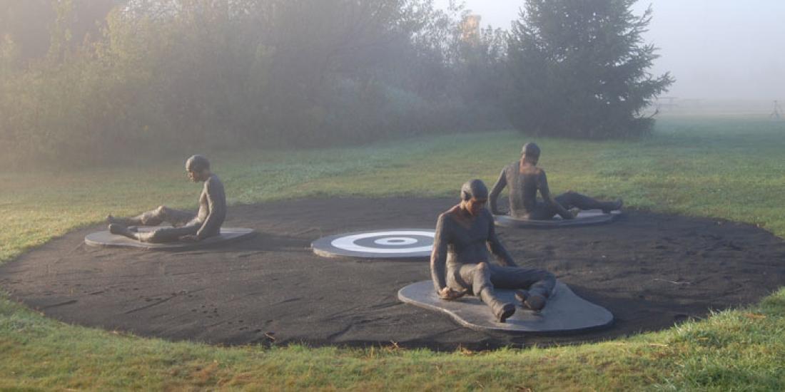 Michael Richards, Are You Down?, Franconia Sculpture Park. Photo by Glenn Gordon.