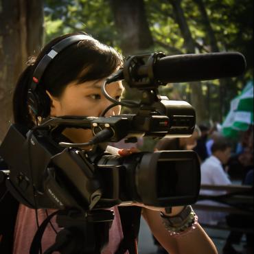 Filming on location in Manhattan Chinatown for "What Happened To Danny", a feature documentary about U.S. Army Private Danny Chen.