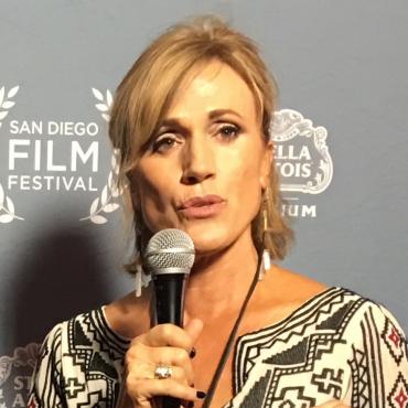 Director Jennifer Kramer speaking at San Diego Film Festival.